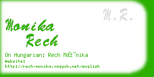 monika rech business card